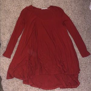 Loose long long-sleeve top